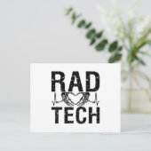 Rad Tech Medicine Technoloog radiology Tech Briefkaart (Staand voorkant)