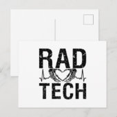 Rad Tech Medicine Technoloog radiology Tech Briefkaart (Voorkant / Achterkant)