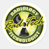 Rad Tech Ronde Sticker (Voorkant)