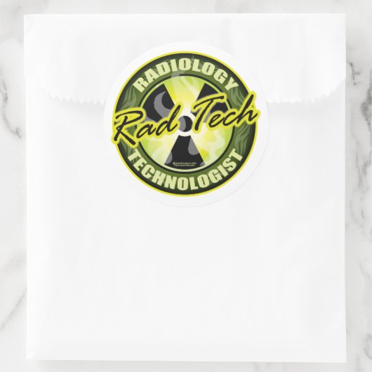 Rad Tech Ronde Sticker (Tas)