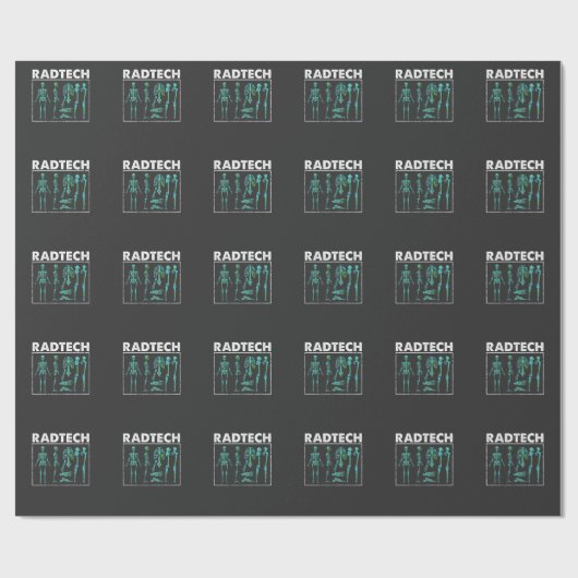 Rad Tech Skeleton Xray Botten Radiologie Technicus Cadeaupapier (Vlak)