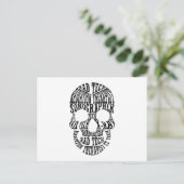 Rad Tech Skull Technoloog Xray Radiology Tech Briefkaart (Staand voorkant)