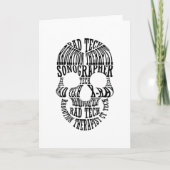 Rad Tech Skull Technoloog Xray Radiology Tech Kaart (Voorkant)