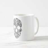 Rad Tech Skull Technoloog Xray Radiology Tech Koffiemok (Voorkant rechts)