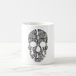 Rad Tech Skull Technoloog Xray Radiology Tech Koffiemok