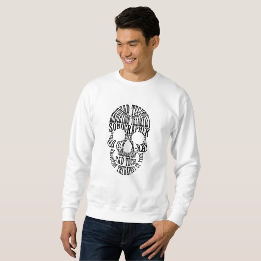 Rad Tech Skull Technoloog Xray Radiology Tech Trui (Voorkant volledig)