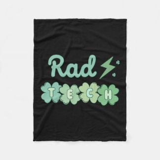 Rad Tech St Patricks Day Xray Ierse Lucky Radiolog Fleece Deken