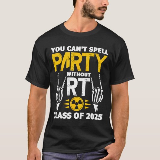 Rad Tech Student RT CL van 2025 Radiologie Afstude T-shirt (Voorkant)