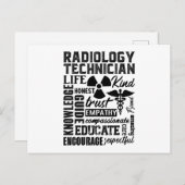 Rad Tech Technoloog Xray Radiology technicus Briefkaart (Voorkant / Achterkant)