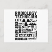 Rad Tech Technoloog Xray Radiology technicus Briefkaart (Voorkant)