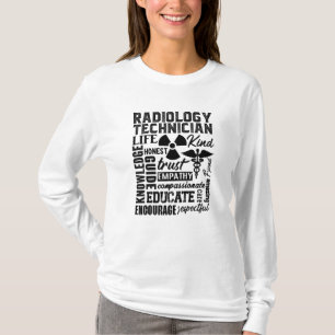 Rad Tech Technoloog Xray Radiology technicus T-shirt