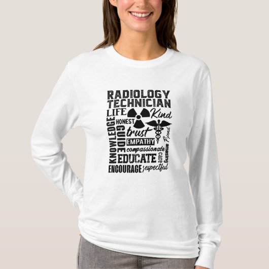 Rad Tech Technoloog Xray Radiology technicus T-shirt (Voorkant)