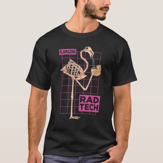 Rad Tech X Ray Tech Flamazing Flamingo Radiographe T-shirt (Voorkant)