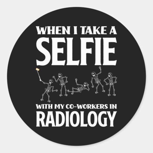 Rad Tech Xray Tech Radiologie Technicus Radiologie Ronde Sticker (Voorkant)