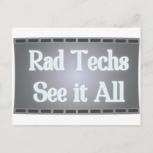 Rad Technieken bekijken alles (röntgenfilm) Briefkaart