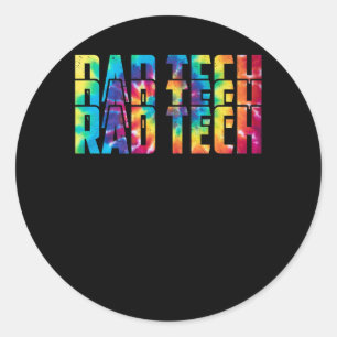 RAD-technologie Radiologische waardering Dag Tie D Ronde Sticker