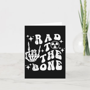 Rad tot op het Bot Fun Skelet Rock Hand Halloween Kaart