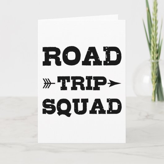 Rad TRIP SQUAD Funny Group Vacking Matching Kaart (Voorkant)