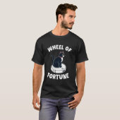 Rad van Fortuin Kat Grap Robot Stofzuiger Kat T-shirt (Voorkant volledig)