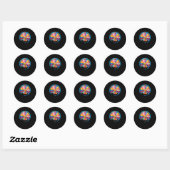 rad van fortuin vader vaders dag wiel van fortuin ronde sticker (Vel)