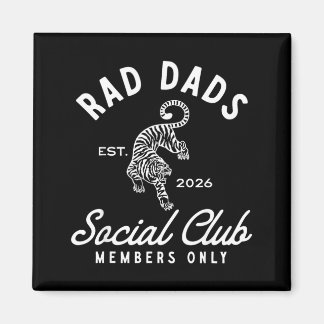 Rad Vintage Vader Est 2026 Vaderdag Vader Leven Magneet