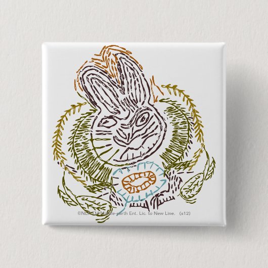 RADAGAST™-borduurwerk Vierkante Button 5,1 Cm (Voorkant)