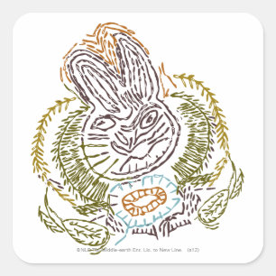 RADAGAST™-borduurwerk Vierkante Sticker