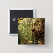 RADAGAST™ in het bos Vierkante Button 5,1 Cm (Voorkant /achterkant)