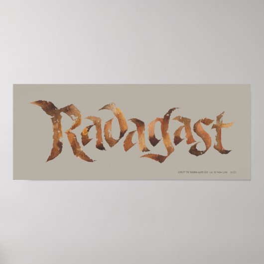 RADAGAST™-naam gestructureerd Poster (Voorkant)