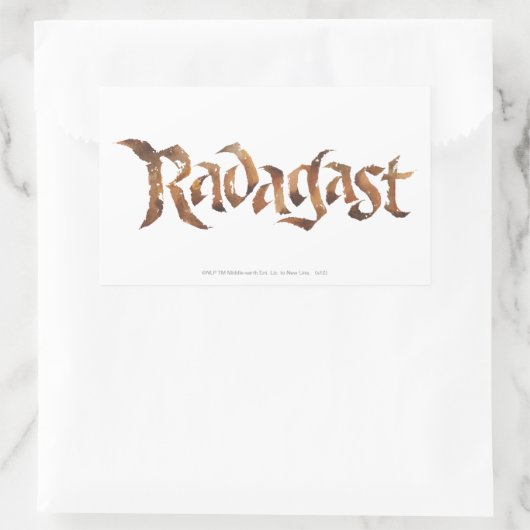 RADAGAST™-naam gestructureerd Rechthoekige Sticker (Tas)