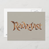 RADAGAST™-naam getextureerd Briefkaart (Voorkant / Achterkant)