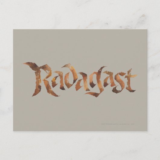 RADAGAST™-naam getextureerd Briefkaart (Voorkant)