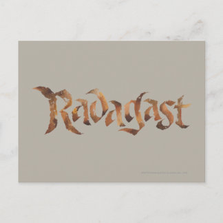 RADAGAST™-naam getextureerd Briefkaart