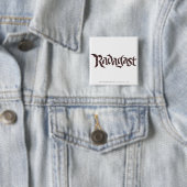 RADAGAST™ Name Solid Vierkante Button 5,1 Cm (In situ)