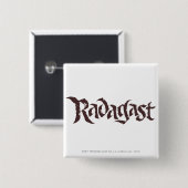 RADAGAST™ Name Solid Vierkante Button 5,1 Cm (Voorkant /achterkant)