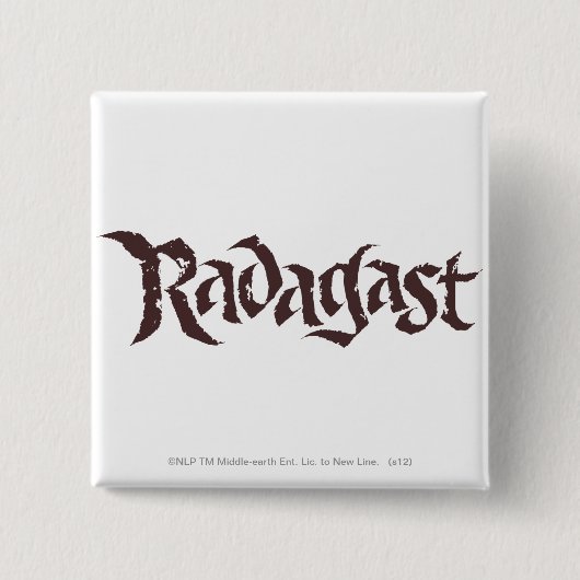RADAGAST™ Name Solid Vierkante Button 5,1 Cm (Voorkant)