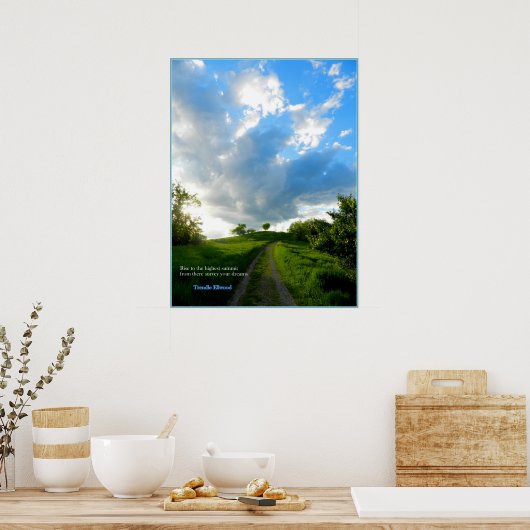 Radar Hill Athens Ohio Poster (Keuken)