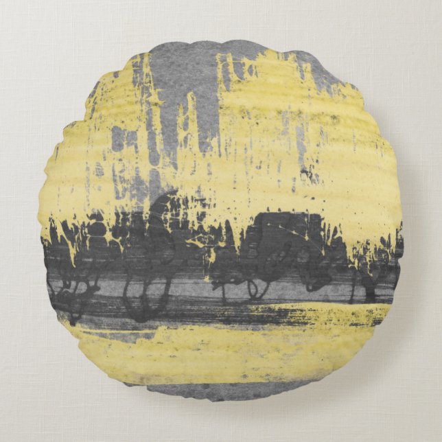 Radar II Rond Kussen (Voorkant)