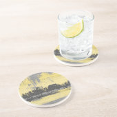 Radar II Zandsteen Onderzetter (Zijkant)