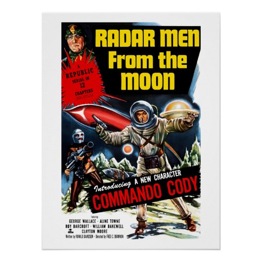 Radar Mannen vanaf de maan (1952) Perfect Poster (Voorkant)