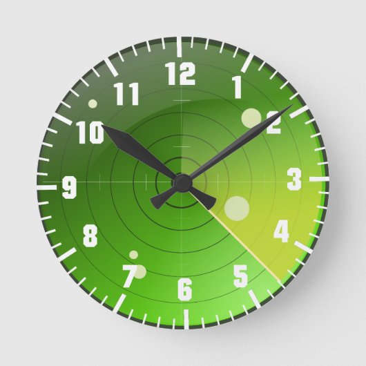 radar ronde klok (Voorkant)