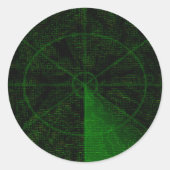 Radar - ronde sticker (Voorkant)