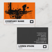 Radarmast - Sinaasappel Visitekaartje (Voorkant / Achterkant)