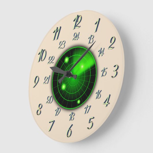 Radarnabijheid met militaire tijd grote klok (Hoek)