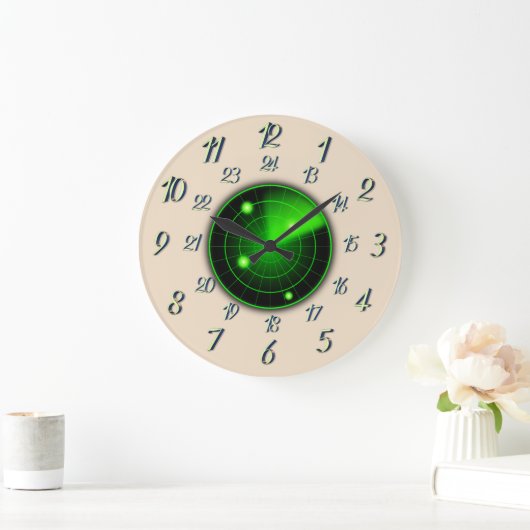 Radarnabijheid met militaire tijd grote klok (Huis)