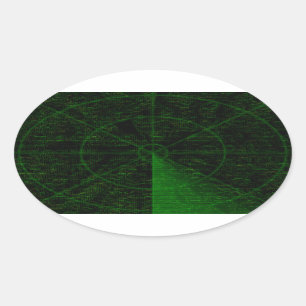 Radarstickers Ovale Sticker