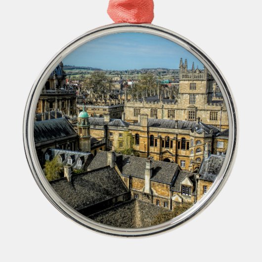 Radcliffe Camera en Bodleian Library Oxford Metalen Ornament (Voorkant)