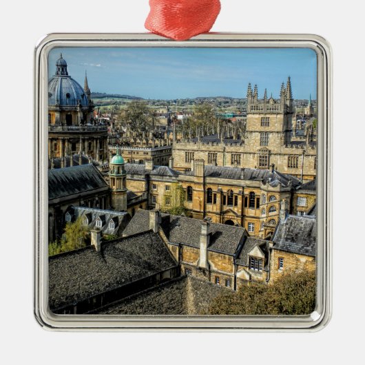 Radcliffe Camera en Bodleian Library Oxford Metalen Ornament (Voorkant)