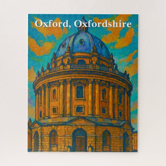 Radcliffe Camera in Oxford Gouache Schilderen Legpuzzel (Verticaal)