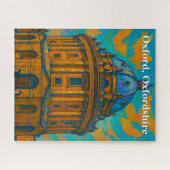 Radcliffe Camera in Oxford Gouache Schilderen Legpuzzel (Horizontaal)